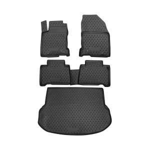 Lexus NX 3D Floor-Trunk Mats - Omac - Black - 2014 Lexus NX 3D Floor-Trunk Mats - Omac - Black - 2014